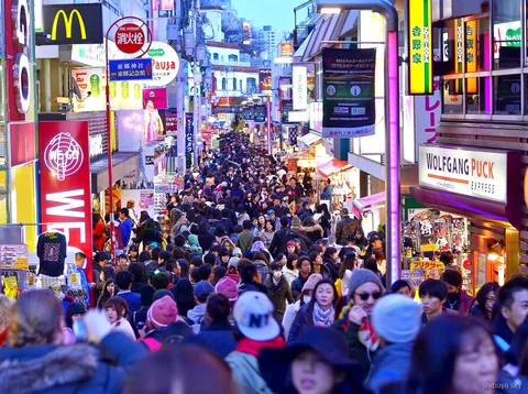 Harajuku til Shibuya Sky tur, boulevarden Omotesando