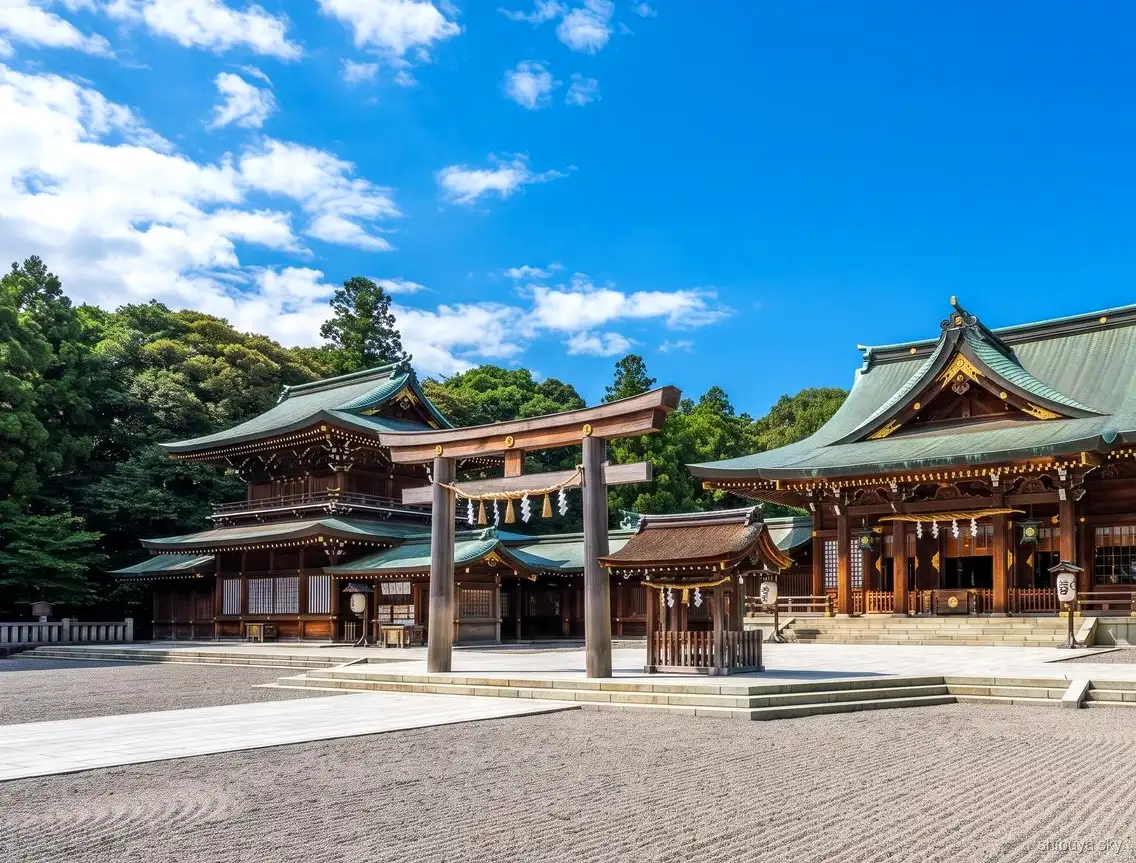 Shibuya Sky and Meiji Shrine tour, torii gate
