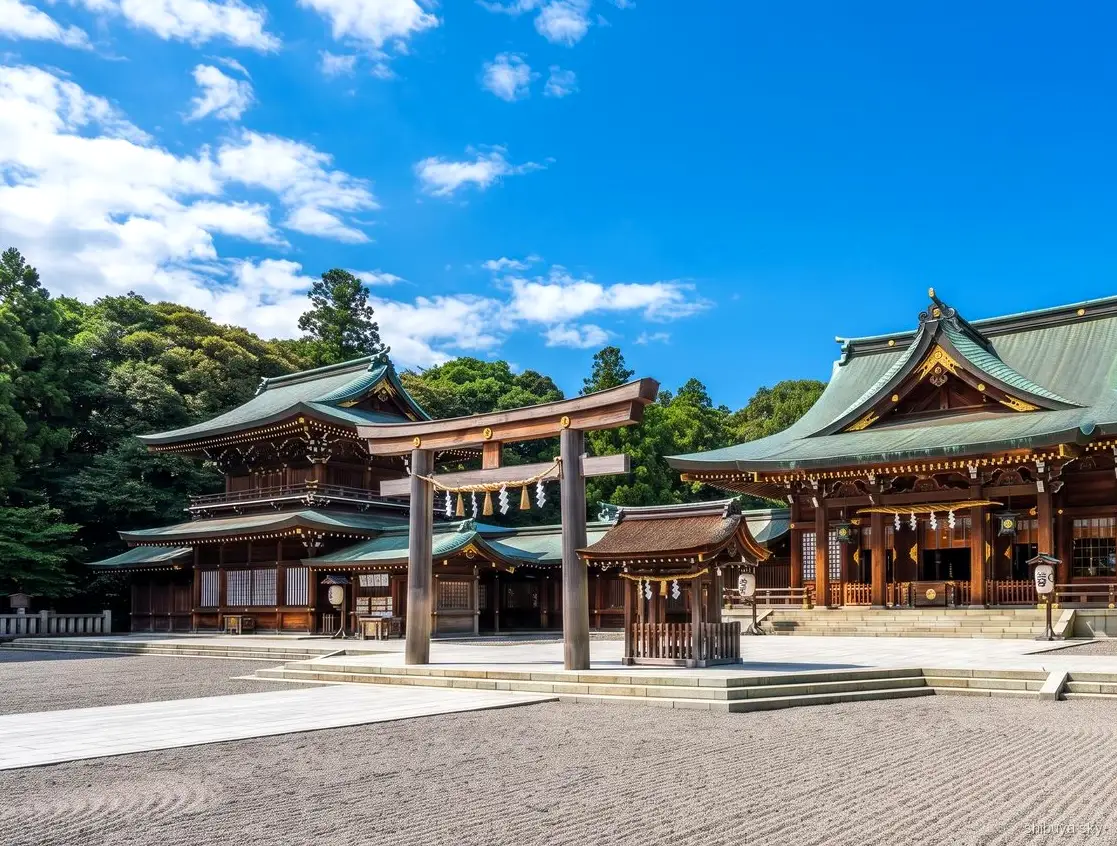 Shibuya Sky ve Meiji Tapınağı turu, torii kapısı