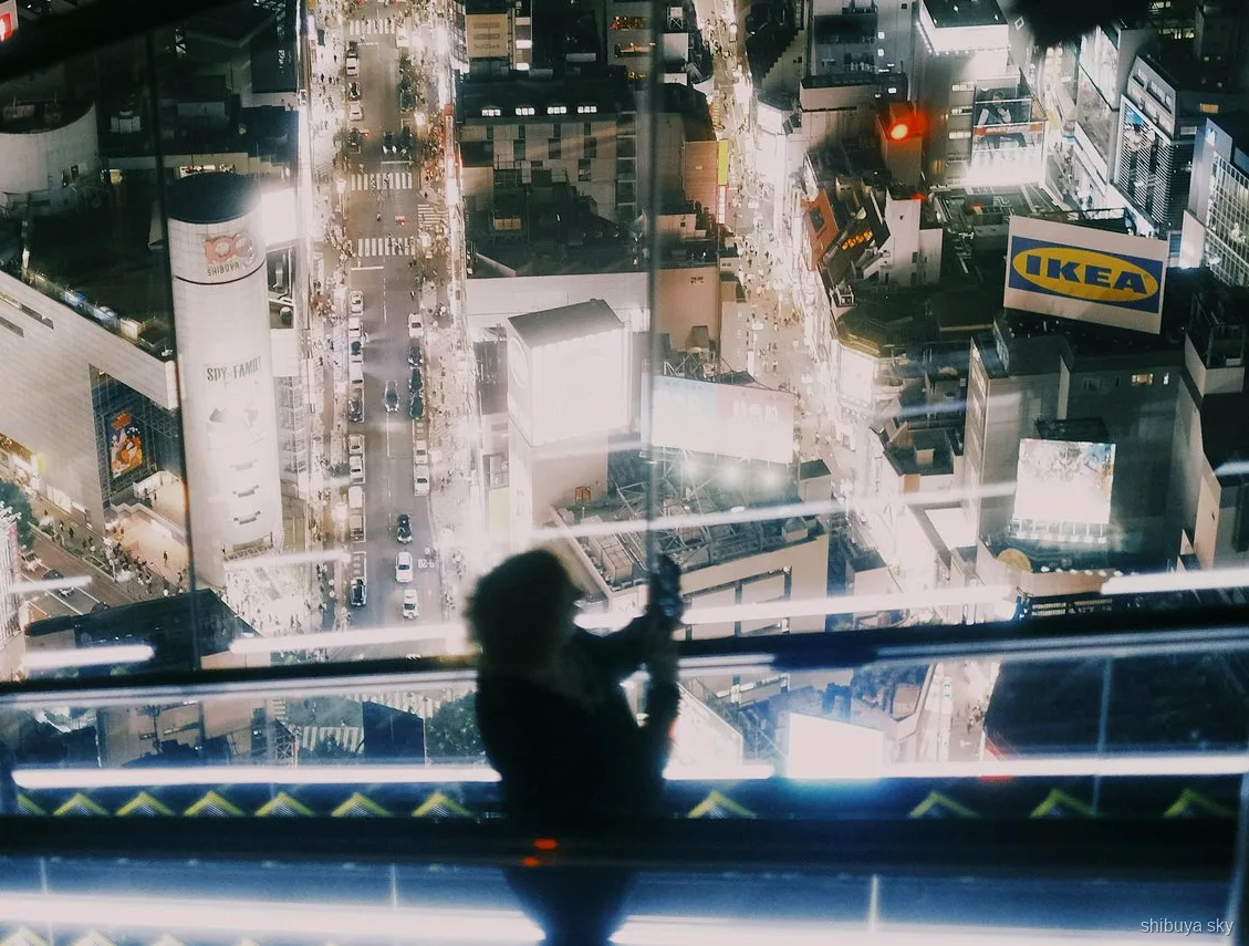 Shibuya Sky night tour, Shibuya Stream riverside