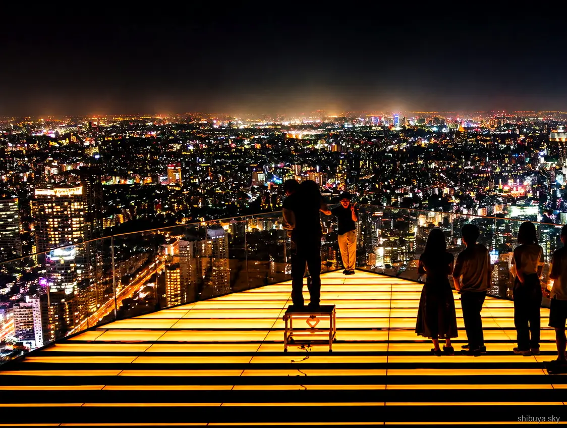 Wycieczka z biletem na Shibuya Sky, panorama miasta z tarasu