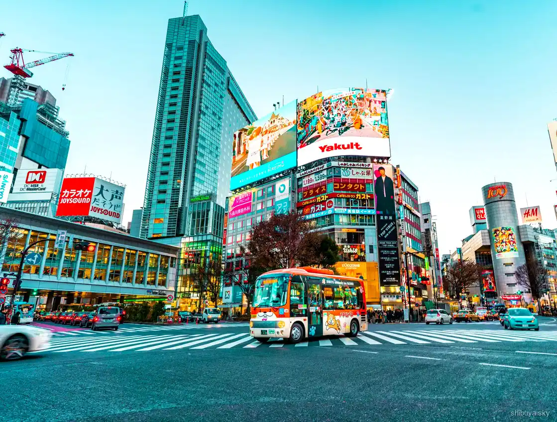 Shibuya Sky and depachika tour, Tokyo street scene