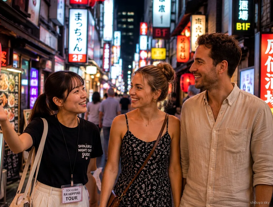 Shibuya Sky evening tour photo by the guide