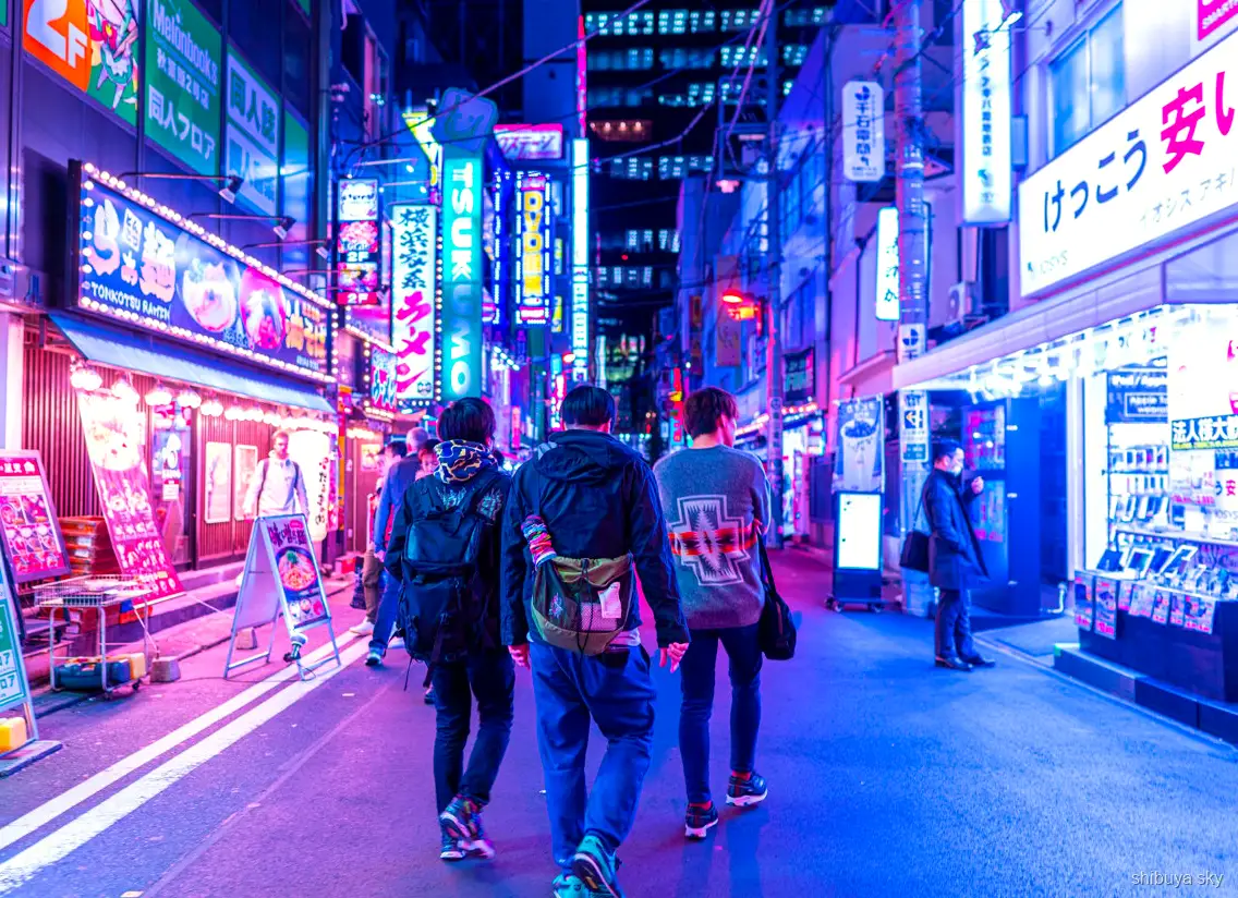 Shibuya Sky og Shinjuku tur, lanterner i Omoide Yokocho