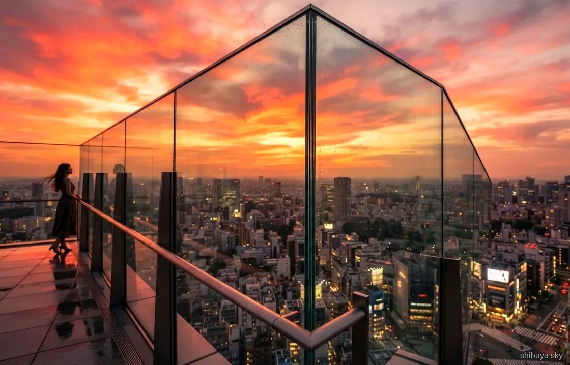 Shibuya Sky ochtendtour, het dakpark van Miyashita Park