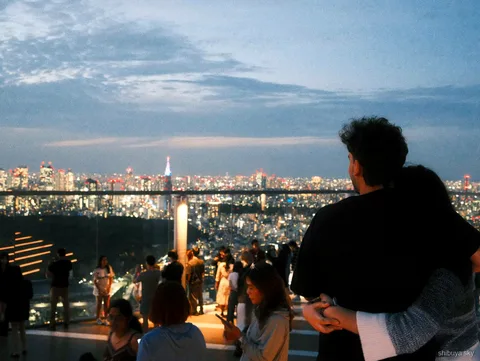 Tour serale da Harajuku a Shibuya Sky, vista su Tokyo di notte