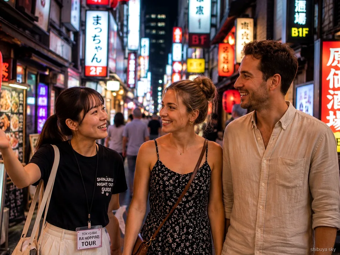 Tour serale Shibuya Sky, foto scattata dalla guida